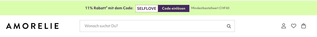 Nachweis des Gutscheins - Amorelie - Amorelie [[11 % Rabatt]] auf deinen Einkauf